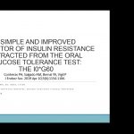 January Journal Club: A Simple and Improved Predictor of Insulin Resistance Extracted From the OGTT