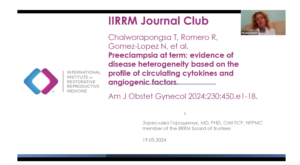 Journal Club (Ukrainian): Preeclampsia at term: evidence of disease heterogeneity based on the profile of circulating cytokines and angiogenic factors.