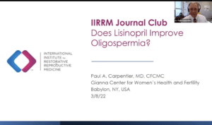 Journal Club: Lisinopril for Male Infertility: An Update and Mechanism of Action